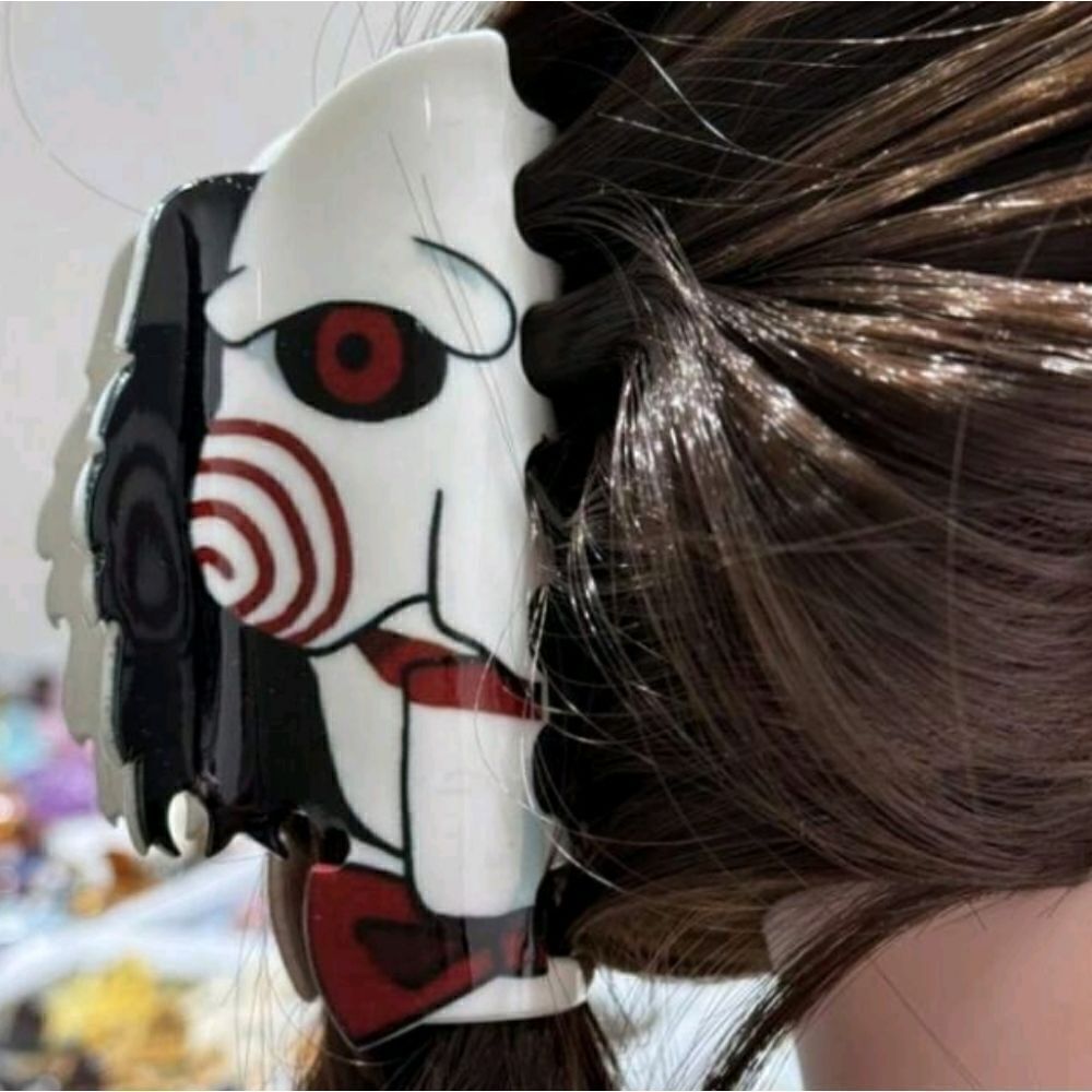 3 for 26$ - Jigsaw Horror Movie Hair Clips